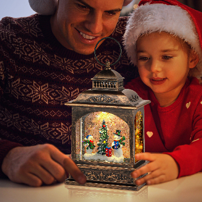 Светильник декоративный новогодний Снеговики, теплый белый LED, h 21 см, 3хАА, таймер 6 ч, IP20