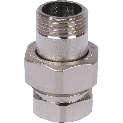 Сгон разъемный ВН 3/4' прямой (американка), никелированный