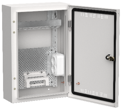 TITAN 5 Корпус мультимедиа ЩРн-24 (1х24) 460х310х140мм IP30 белый IEK