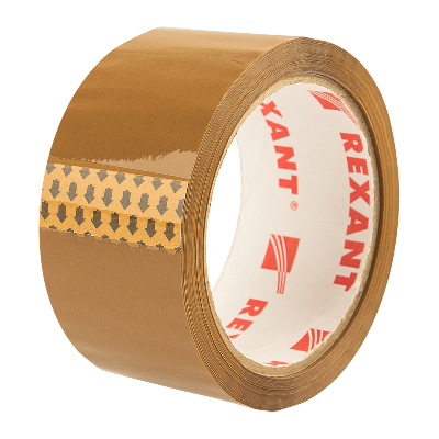 Скотч упаковочный 48мм х 50мкм, коричневый, рулон 66м