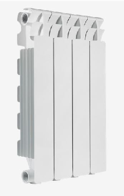 Радиатор алюминиевый секционный 500/100/6 боковое подключение