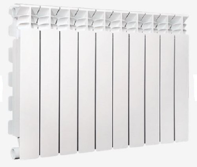 Радиатор алюминиевый секционный 500/100/6 боковое подключение