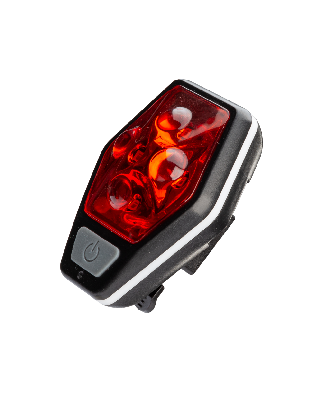 Фонарь велосипедный задний 4RED LED/2xAAA/ABS-пл/держатель-крепление/зажим на корпусе, КОСМОС