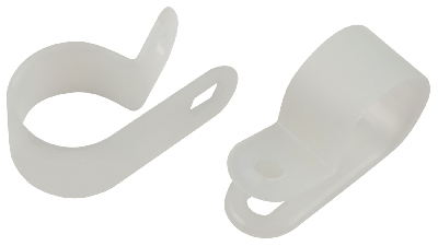 Скоба кабельная нейлоновая под винт 6 мм NO-225-263 белая 50 шт