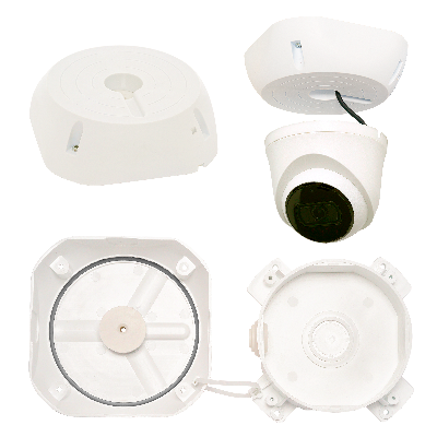 Коробка монтажная универсальная МК-4 PRO для видеокамер, имеющих вывод соединительного кабеля сбоку