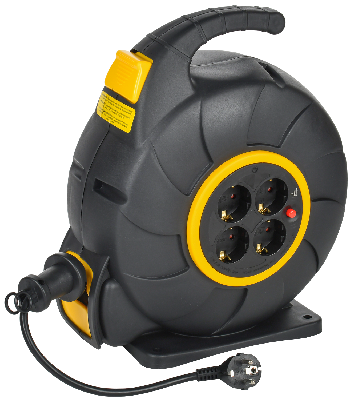 TWIST Катушка УК20 4мест. 2P+PE/20м 3х1,5мм2 автосм. IEK