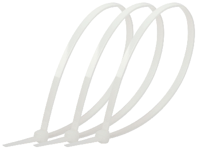 Стяжка кабельная нейлоновая (хомут) 3.6 х 300 мм белая (100 шт/уп) NO-225-154