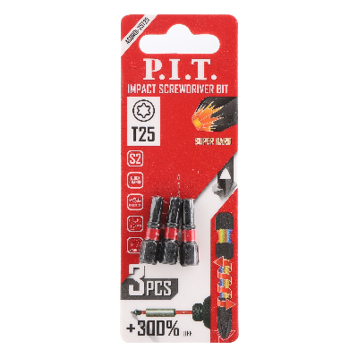 Биты ударные   T25x25 мм 3 шт в уп.