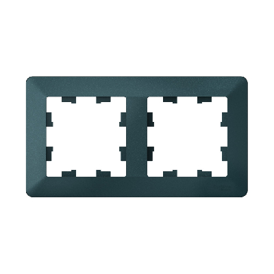 ATLASDESIGN AIR 2-постовая РАМКА, ИЗУМРУД/дымчатый черный