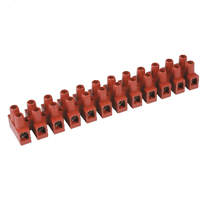 Клеммник 12П 150 градусов 450V 32A 4мм.кв фибергласс