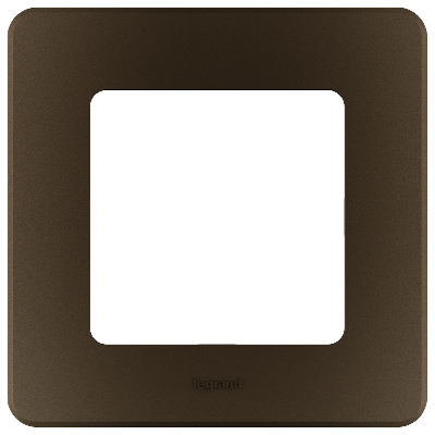 Рамка 1 пост INSPIRIA бронза