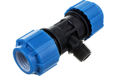 Тройник ПНД компрессионный НР 25 х 1/2' х 25