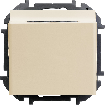 Выключатель карточный 6А без задержки выключения безвинтовое крепление слоновая кость INSPIRIA