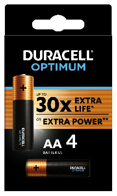 Элемент питания АА алкалиновые 1,5v 4 шт. LR6-4BL 5014061 Optimum Duracell