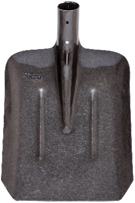 Лопата совковая без черенка, ''рельсовая сталь'' 235х350 мм