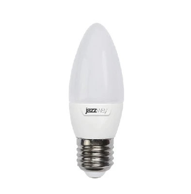 Лампа светодиодная LED 9w E27 4000K свеча Jazzway