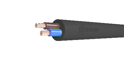 Провод ПВС 2х1.5 черный ТРТС