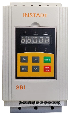 Устройство плавного пуска SBI-7.5/15-04 7.5кВт, 15А, 3Ф, 380В±15%, 50Гц/60Гц, IP20, со встроенным байпасом