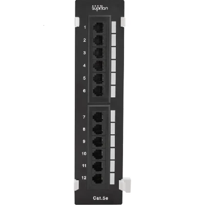 Патч-панель настенная 12хRJ-45, UTP, Cat.5e