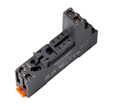 Цоколь SRU08-ST  SRU08-ST, 10A(300V), push-in, черный, на рейку DIN35, для RFT2CO, 46.52, G2R-2, KRI2